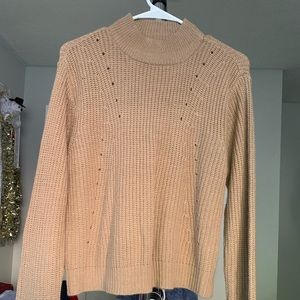 Wet Seal Tan Mock Neck Sweater